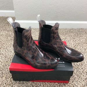 Leopard Rain Boots